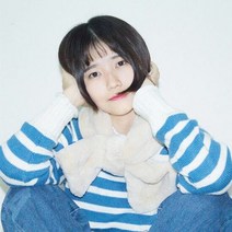 겨울패션 방한 보온 데일리 부드러운 왕리본 목도리