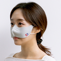 코도리 코마스크 코스크 코가리개 코마개 가장쓸모없는 마니또 선물 코워머, 화이트