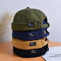 패션모 아메카지룩 숏비니 캐주얼 댄디 스마일 와치캡 면 여름 코디 모자 봄