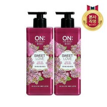 LG생활건강 온더바디 퍼퓸 러브 바디워시 500g x 2개, 단일옵션