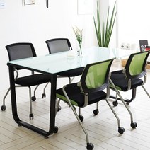 DIY 우드 상판 스터디 까페 테이블 1800 교습소책상, 01.스틸뷰A형_각진프레임 04.유리_화이트