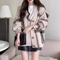 재한 여성 니트 가디건 스웨터 코트[1143]