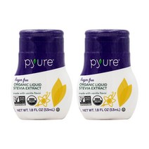 2개 퓨레 슈가 프리 리퀴드 스테비아 추출물 시럽 바닐라 맛 53 ml Pyure, 2개 퓨레 슈가 프리 리퀴드 스테