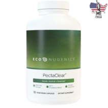 [180 베지캡슐] PectaClear® Toxic Metal Cleanse PectaSol® 변형 시트러스 펙틴과 해조류에서 정제한 Algimate® 알긴산염이 혼합된 포뮬러