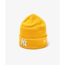 뉴에라 MLB 미국정품 리그 베이직 커프 뉴욕 양키스 비니 에이 골드 KNIT LEAGUE BASIC CUFF NEYYAN A GOLD