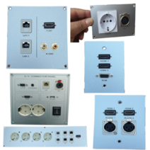 벽부 벽면 국산 월플레이트 판넬 판금 주문 제작 무대 설치 영상 음성 플레이트, HDMI 1구 RGB 1구