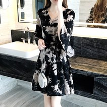 천상여자 여성 플레어 허리밴딩 원피스 봄신상 커리어우먼스타일 캐시미어티 심플한 영캐주얼 럭셔리원피스 모던핏 휴가룩 포근한