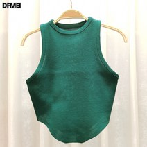 DFMEI 언밸런스 니트 나시 여자 상의
