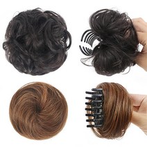기분좋은 나들이 볼륨 가발 집게핀 여자 똥머리 당고머리 만두머리 올 패션 잡화, 상품선택, 0해당없음