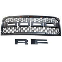 포드 f150 그릴 랩터 스타일용 f-150 2009 2010 2011 2012 2013 2014 그릴 프론트 그릴 메쉬, 어두운 회색, 기아