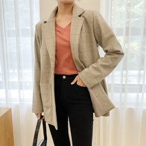 [momomall] 투레븐 헤링본 울 싱글자켓