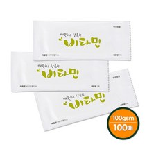 그린위생 비타민 업소용물티슈 S100 일회용 개별포장 100매, 선택완료, 단품없음