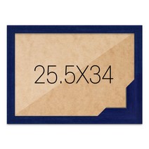 퍼즐액자 25.5x34 고급형 우드 블루, 단품