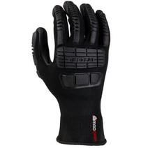 MadGrip Ergo 임팩트 Pu 손바닥 장갑 USA 미국, Black, Medium