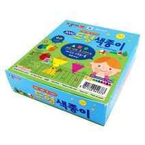 더이안 종이나라 도형색종이 세모 네모 동그라미 색종이, 1갑(10개입)