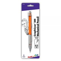 Pentel Arts GraphGear 300 샤프 (0.9mm) 두꺼운 선 1팩 레드 배럴, 0.3mm, Pencil + Eraser/Lead