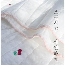 [풍기인견] 아기 베이비 인견 100% 자수 이불 겸용 패드, 중장비