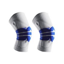 웰럽 프리미엄 3D 더블 스프링 실리콘 무릎보호대 WL-1051 2개(1세트), 화이트블루M-2개(1세트)