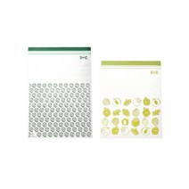 이스타드 ISTAD 지퍼백 대형 위생봉투 패턴 그린 30개