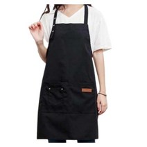 퀵살림 심플 주머니 앞치마, 블랙