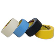 3M 마스킹테이프 종이테이프 보호테이프 내열 마감재, 마스킹_노랑_(No301y)_12mm×1개