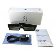 vr vr안경 3D 안경 DLP-Link Optama Acer BenQ ViewSonic 샤프 프로젝터 용 액티브 셔터 충전식, 한개옵션1, 01 SS249400