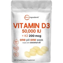 비타민d3 비타민k2 menaquinone 메나퀴논 mk7 240캡슐 Micro Ingre, 상품선택
