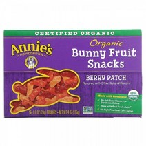 Annies 오가닉 버니 과일 스낵 베리패치맛 23g x 5개