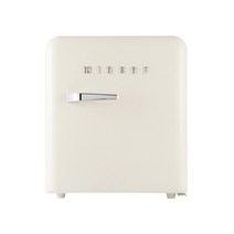 윈텍 WK-45R 45리터 가정용 레트로 미니냉장고 안방 원룸 소형냉장고 블랙 화이트크림 레드, 일반 (다리없음)