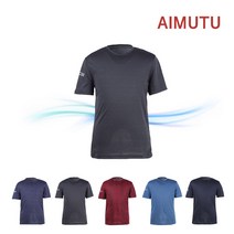 AIMUTU 아이스 쿨 반팔티셔츠 차콜