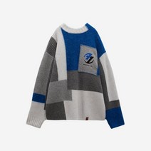 아더에러 x 자라 패치워크 오버사이즈 니트 스웨터 멀티컬러 Ader Error Zara Patchwork Oversize Knit Sweater Multicolor
