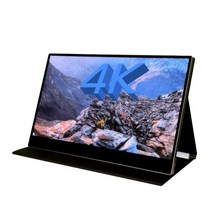 CMac Tech 4K 휴대용 모니터 15.6인치 3840x2160 UHD USB-C 100% 어도비 RGB 400cd/㎡ IPS 컴퓨터 게이밍 디스플레이 HDR 여행 노트북 Xb