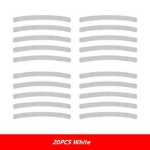 오토바이 자동차 자전거 반사 스티커 20/40/60PS 휠 타이어 허브 반사 스티커 테이프 바이크 오토바이 자동, 02 20pcs white