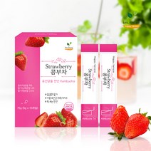 해피테라스 특허받은 콤부차 스트로베리맛 2박스, 스토로베리 2박스