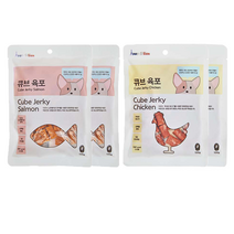 아벡시앙 큐브 육포 치킨2 + 큐브 육포 연어2