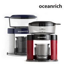 Oceanrich 오션리치 오토드립 휴대용 커피메이커 자동회전 핸드드립커피 S3, 레드