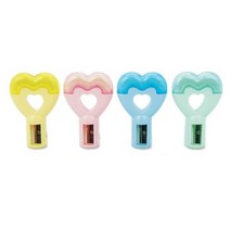 [0UK] 1200 하트지우개&연필깎이 2089 지우개 연필깎이 다기능 판촉물 학용품2345678EA, 노랑