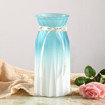 유리 화병 인테리어소품, 파란색