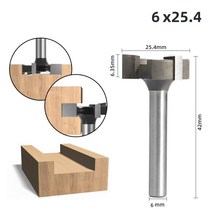 라우터 트리머 비트 CNC Spoilboard Surfacing 라우터 비트 1/4 인치 6mm Shank 1 커팅 직경 Slab Flatte, 02 6mmShank, 02 6mmShank