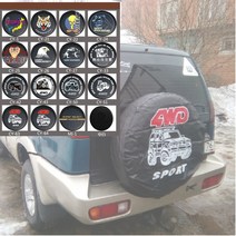 스페어 휠 타이어 커버 PVC 가죽 마즈다 지프 포드 닛산 기아 도요타 험머 라다 4X4 폭스바겐 BMW 벤츠, 1개, 16 INCH, CY-21