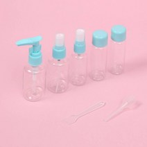 라온지니 여행용 공병 7P세트 스카이 화장품튜브 화장품샘플용기 수영장공병