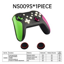 닌텐도스위치조이콘 pro pc tv 상자에 대 한 2pcs 블루투스 2.4g 무선 폰, 1pc ns009s 보라색