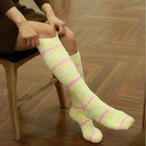 러브핑코 롱수면양말 2켤레 1세트 보온 방한 겨울 수면 양말 랜덤