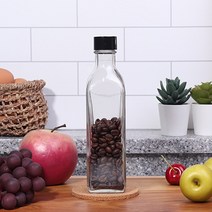 다용도 사각 오일 공병/유리공병 300ml 500ml, 1개