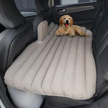 편안하개 차량용 차박 캠핑 여행 자동차 뒷좌석용 에어매트+12V 에어펌프 세트