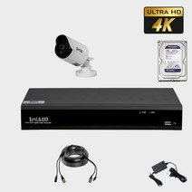 화인츠 자가설치CCTV 800만녹화기 500만카메라 4채널 초고화질 녹화기세트 패키지 실외 실내 ATS-XRT4104-TC, 1개 패키지
