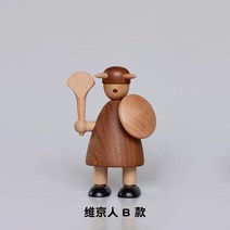 원숭이 장식 인형 우드 관절 코끼리 말모형 목각 서있는 풍수 말장식품, 바이킹 B