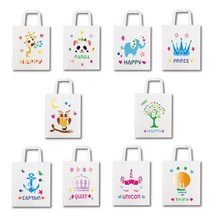 스텐실 염색 알록달록 에코백 만들기 키트 DIY (10종 중 택1), 공주