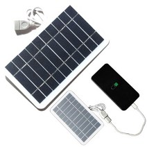 휴대 전화 용 50cm 케이블이있는 2 와트 5 볼트 태양 전지 패널 고효율 모듈 pv 전원 유연한 태양 전지 패널
