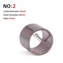 범용 32mm 38mm 45mm 50mm o-ring 오토바이 배기 머플러 파이프 이스케이프 링크 파이프 석면 가스켓 for motocross atv honda, 2번